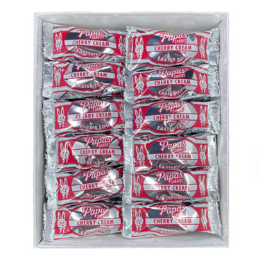 Papas Dark Chocolate Covered Cherry Opera Cream Eggs 24ct Box