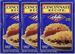 Cincinnati Recipe Chili Mix 2.25oz 3 Pack 