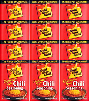 Gold Star Chili Chili Seasoning 2.25oz 12 Pack 
