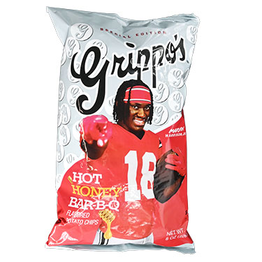 Grippos Hot Honey BBQ 8oz Bags 12 ct 