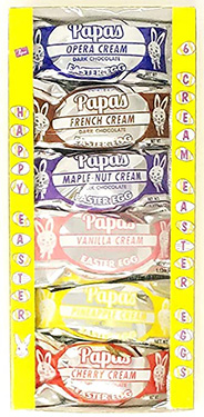 Papas Chocolate Covered Creme Eggs Assorted 6pk 