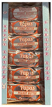 Papas Chocolate Covered Peanut Butter Eggs 6pk 