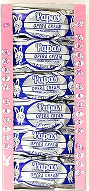 Papas Dark Chocolate Covered Opera Creme Eggs 6pk 