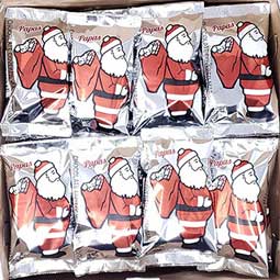 Papas Dark Chocolate Covered Marshmallow Santas 24ct Box