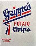 Grippos Plain Potato Chips 1.5lb Box 