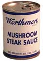 Worthmore Mushroom Steak Sauce 19.5 Oz 6 Cans 