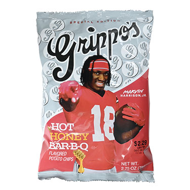 Grippos Hot Honey BBQ 2.75oz Bags 36ct 