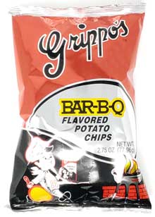 Grippos BBQ 2.75oz Bag 24ct 