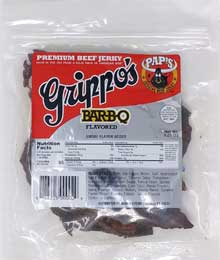 Grippos BBQ Beef Jerky 3.25 oz 2 Pack 