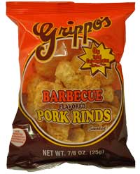 Grippos BBQ Pork Rinds 30ct Box 