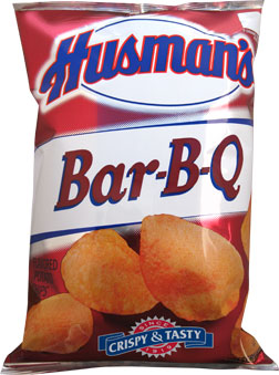 Husmans BBQ Potato Chips 1oz Bags 42 Count 