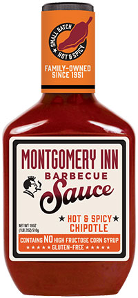 Montgomery Inn Chipotle Barbecue Sauce 2 18oz Bottles 