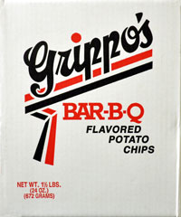Grippos BBQ Potato Chips 1.5lb Box 